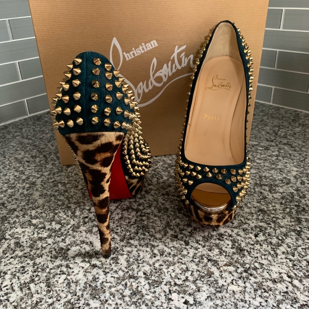 Christian Louboutin lady peep spikes